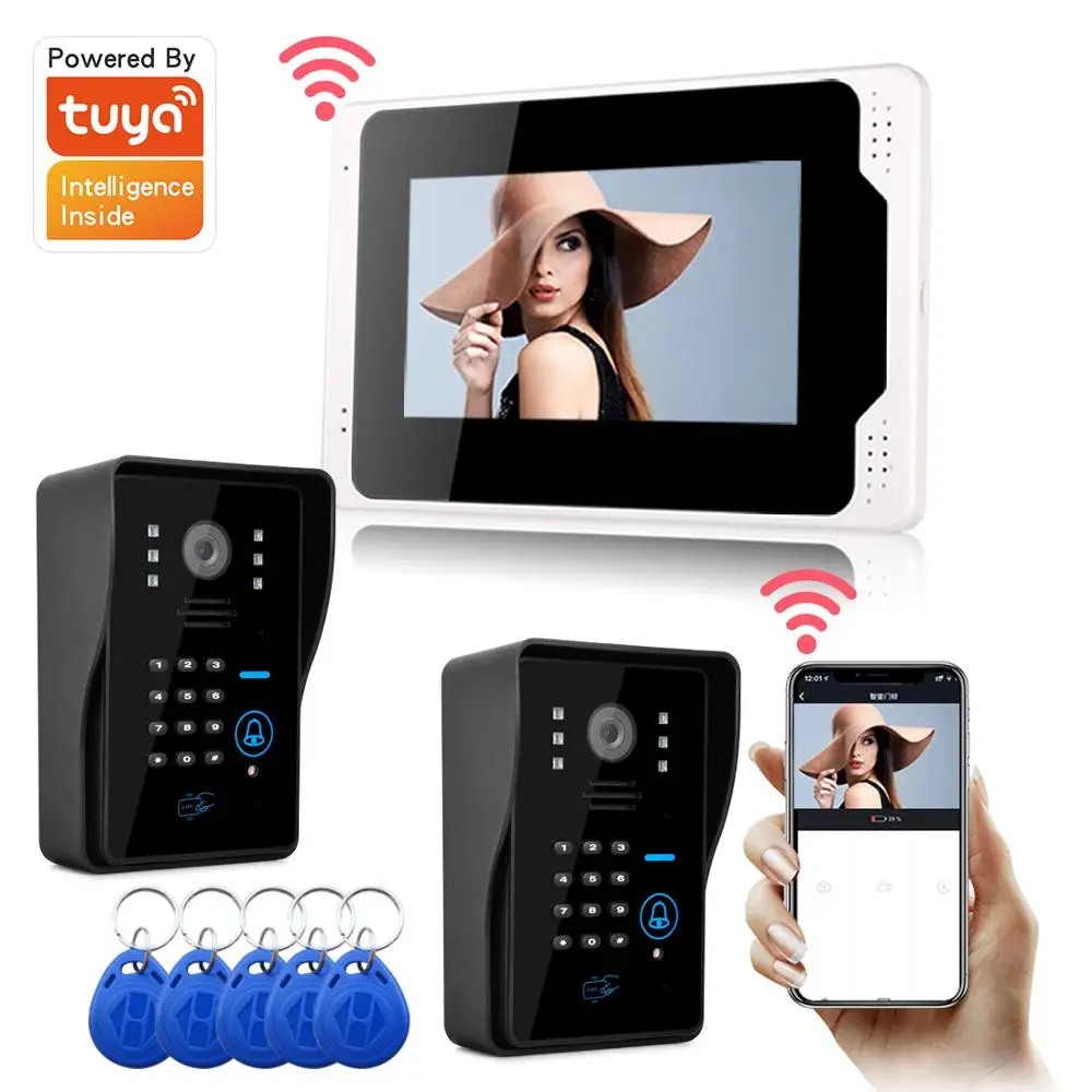 sysd video doorbell intercom for home wired door phone 7in monitor with 1080p camera tuya wifi app SYSD Video Doorbell Intercom for Home Wired Door Phone 7in Monitor with 1080P Camera Tuya WIFI APP