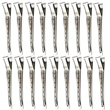 

20pcs Duck Bill Clip Stainless Steel Hairpin Haidressing Clips Simple Bobby Pins for Lady Girl Female Woman