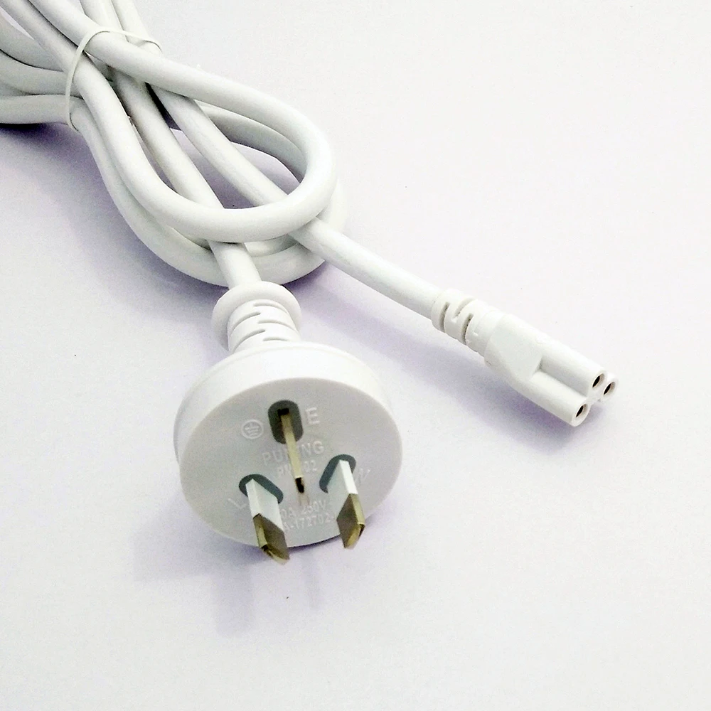 SAA 3 Pins Plug Au power leads with 1.5 Meter H03VV-F cable for Integrated T5 socket Led Tube Light