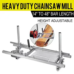 Scie à chaîne Portable de 48 pouces, outils de bricolage, barre de guidage pour la coupe du bois, fraiseuse à chaîne en acier et aluminium 