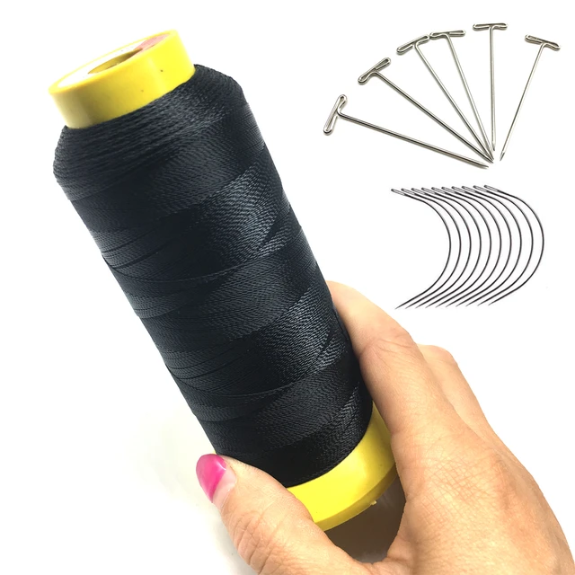 1 Roll Nylon Thread For Weave Hair 5 Pieces Hair Weave Needle C Weaving  Needles+5units C Hair Weaving Thread - Hook Needle - AliExpress