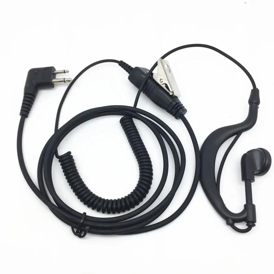 2PIN кривой наушники для Motorola GP88 GP2000 GP300 EP450 DEP450 GP3188 GP3688 радио