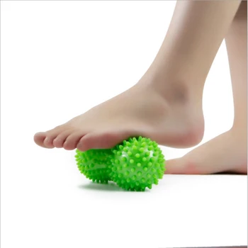 

1PC Peanut Shape Massage Ball Yoga Fitness Ball PVC Spiky Muscle Massager Foot Massage Tool Relieve Body Stress Muscle Pain
