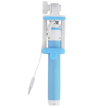 

Wired Extendable Handheld Remote Shutter Selfie Stick Monopod For Phone