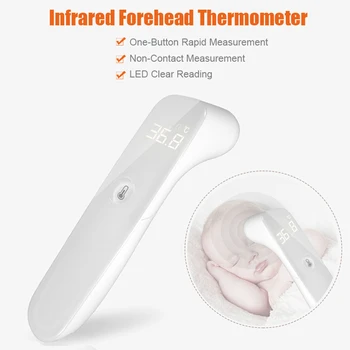 

Xiaomi Youpin Infrared Thermometer Digital Infrared Forehead Body LED Full Screen Smart Body Thermometer for Baby Kids Elders