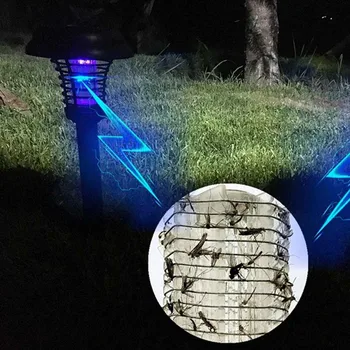 

Solar Power anti Mosquito Repellent Mosquito Killer Lamp Outdoor Garden LED Light Pest Bug Zapper Insect KillerPath Lighting