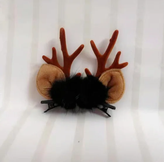 2 шт. орнамент рога Рождественская тиара имитирует маленькие рога уши Минни-Маус рождественские украшения оленей C163