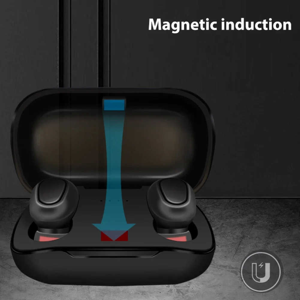 5 0 True Wireless Bluetooth Headphones Earbuds Touch Waterproof Sports Earpiece 3D Stereo Sound headsets with Charging Box 