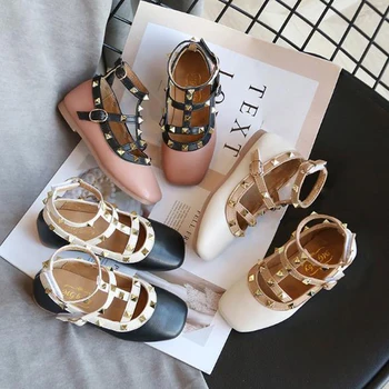 

Fashion Girls Shoes 2020 New Kids Leather Shoes Children Rivets Leisure Sneakers Hot Girls Princess Dance Shoes