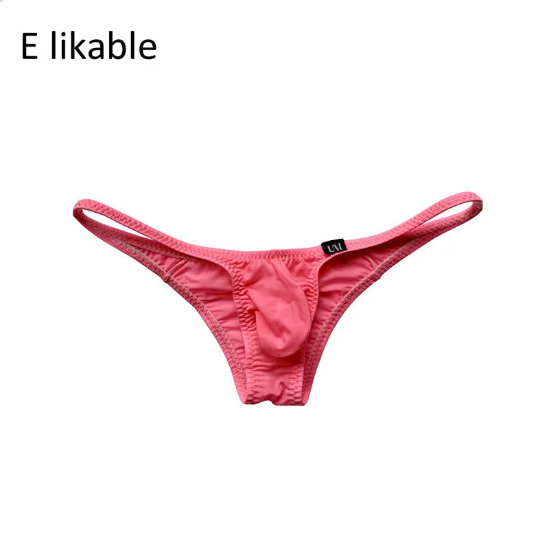 

E likable2021 Youth Four Seasons Low-waist Men's Underwear Comfortable Breathable Sexy Pure Color Briefs