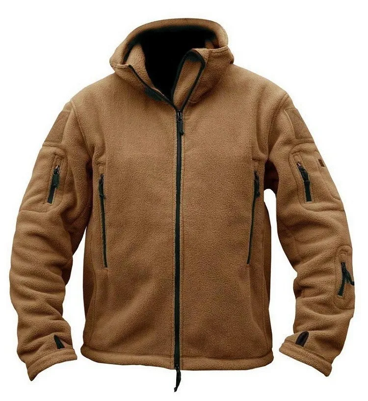 США Военная флисовая тактическая куртка мужская зимняя теплая уличная куртка с капюшоном пальто Мужская Флисовая верхняя одежда для