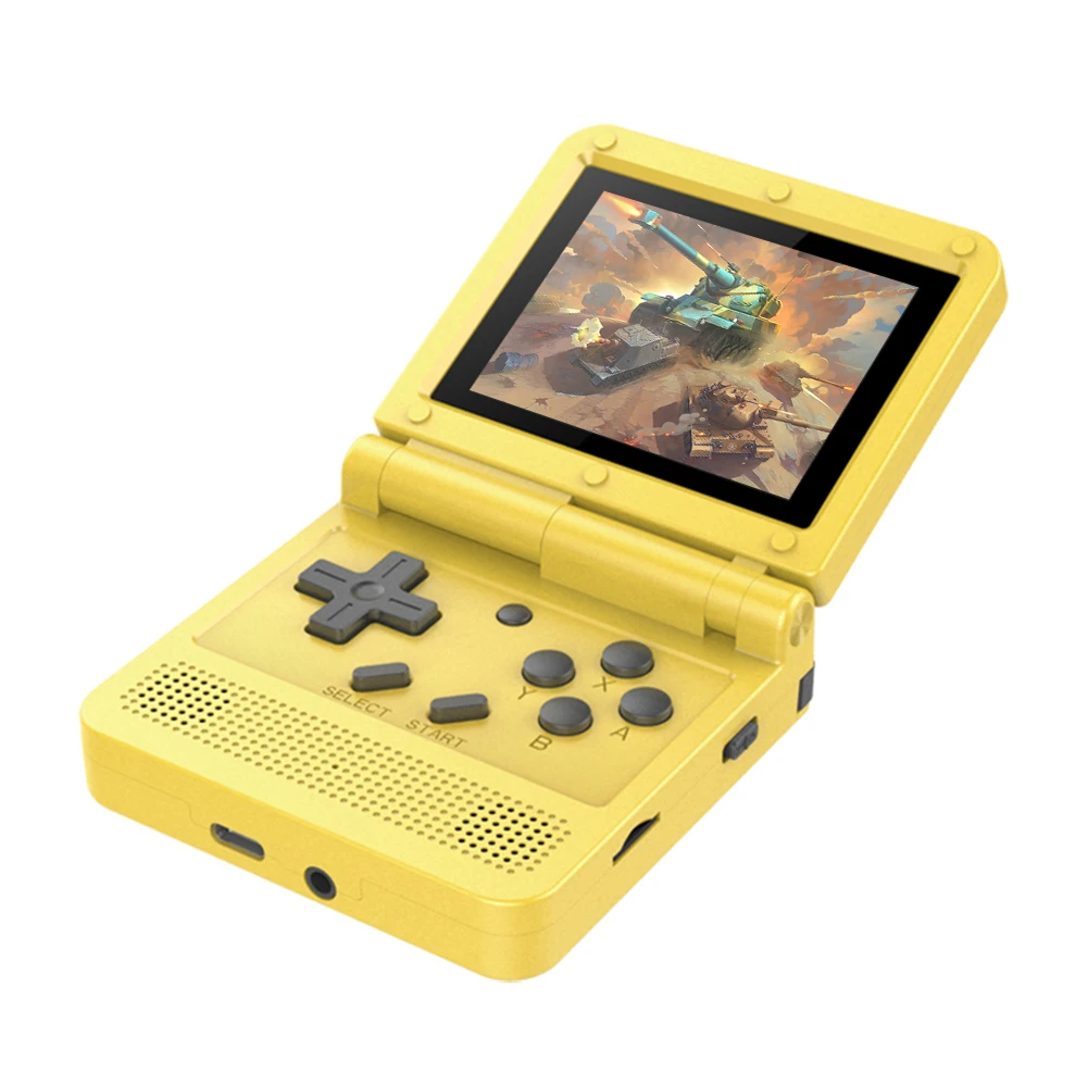 V90 Retro Handheld Game Player 3.0 inch IPS Handheld Console 3000 Classic Games Boy Pocket Flip Mini Video Games Player