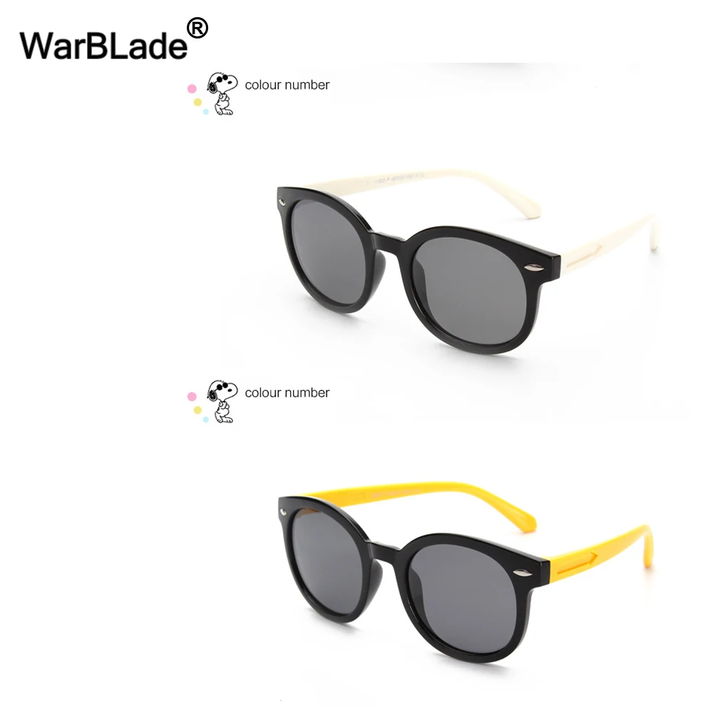 Новые Детские поляризованные солнцезащитные очки TAC UV400 для мальчиков и девочек крутые TR90 резиновые Повседневные очки выход дверь очки с чехлом