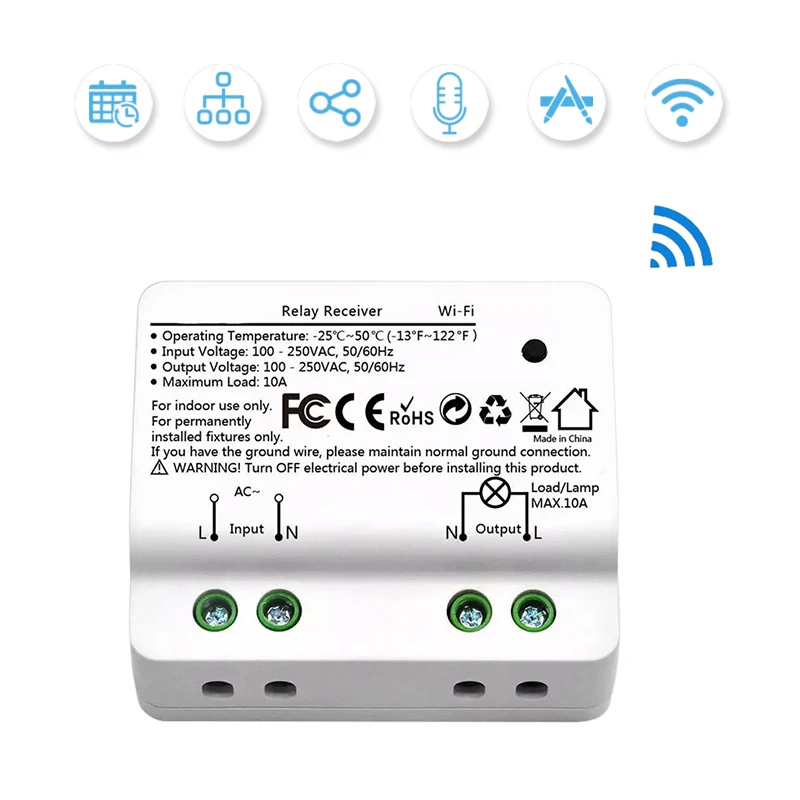 DIYWiFi дистанционный переключатель освещения Универсальный таймер выключателя Smart Life APP беспроводной пульт дистанционного управления Workwith Amazon Echo Alexa Google Home