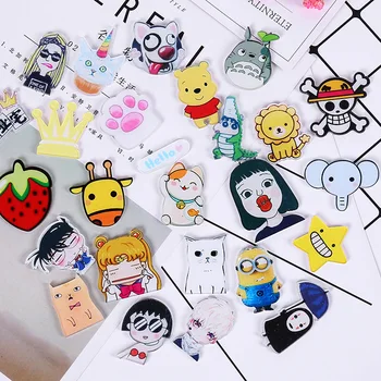

20pcs/bag Acrylic Cartoon Anime Pattern Super Light Clay Slime Accessories Additives In The Slider Glue for Clay Resin Materials