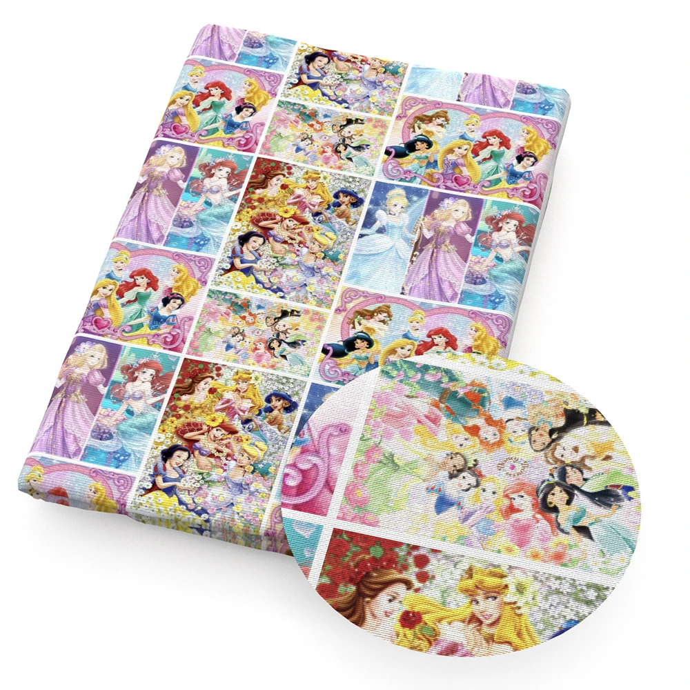 

50*140cm Polyester Cotton Patchwork Princess Printed Fabric for Tissue Kids Home Textile for Sewing Quilting Fabric ,c9720