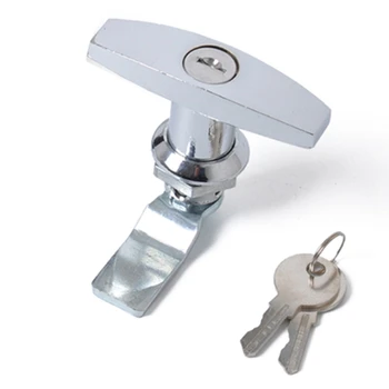 

T Handle Zinc Alloy Lock with Keys for Trailer Caravan Canopy Toolbox Zinc Alloy Material