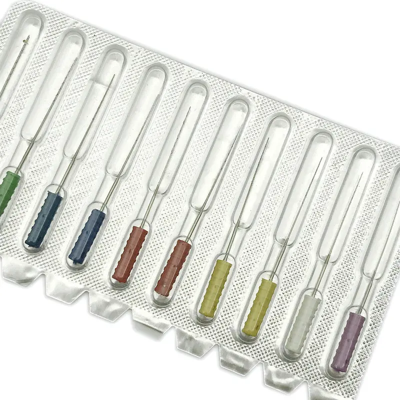 10 шт. гладкая игла для чистки корневого канала|Стомотологические сверла и щетки| |