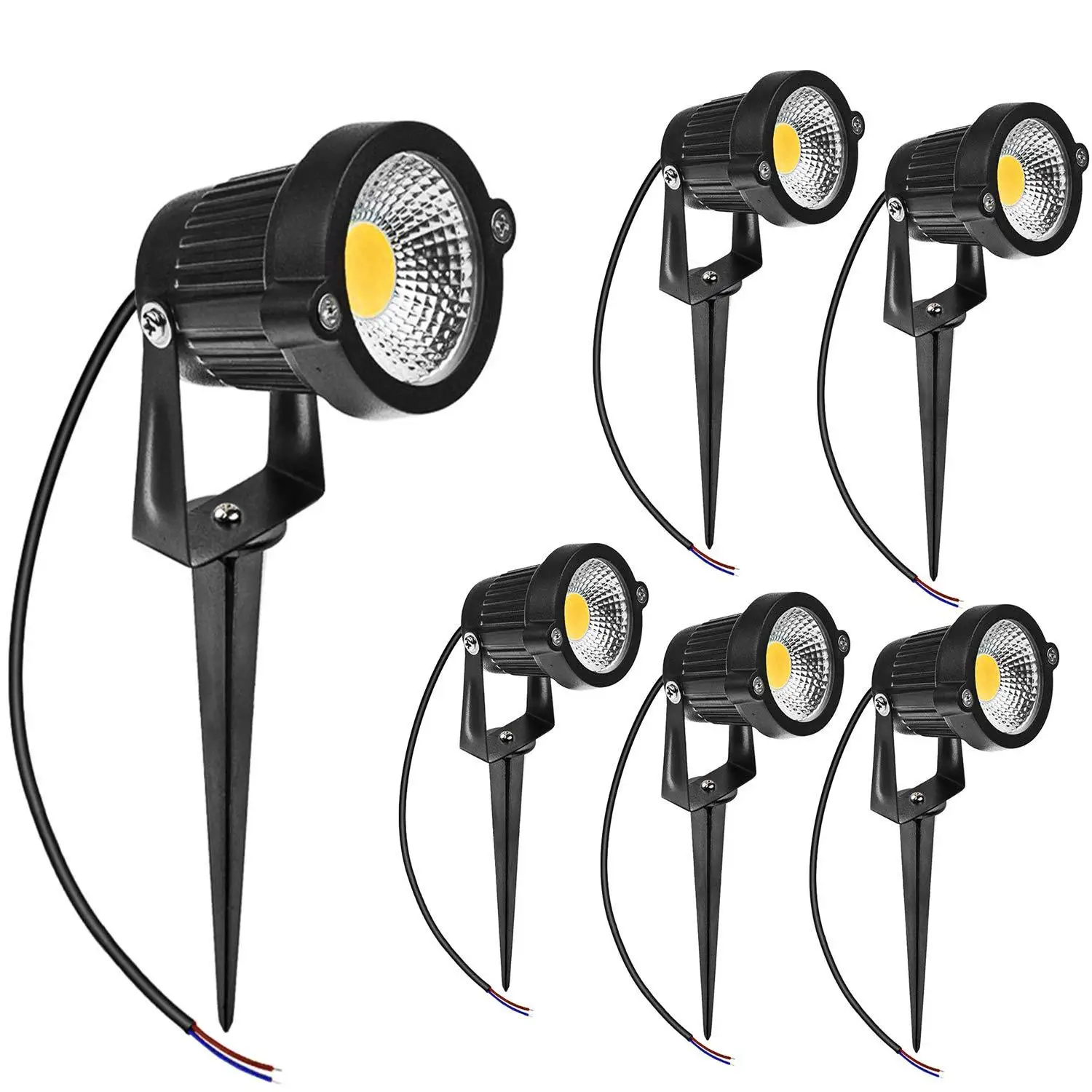 

12V LED7WCOB Waterproof Intelligent Light Ground Plugged Light Lawn Lamp Garden Lamp Manufacturers Direct Selling