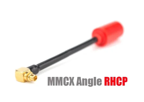 Emax Nano FPV антенна 5,8G RHCP/LHCP 50 мм SMA/MMCX/Angle MMCX Прямая Для RC FPV гоночный Дрон комплект аксессуары - Цвет: MMCX Angle RHCP