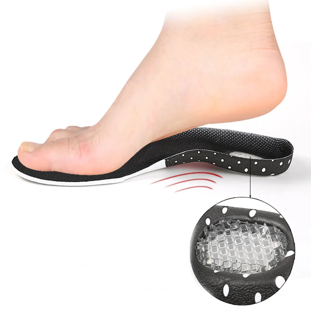 Силиконовые стельки для ног для мужчин и женщин для обуви подошва ортопедическая прокладка Массажная амортизация Арка Поддержка T4