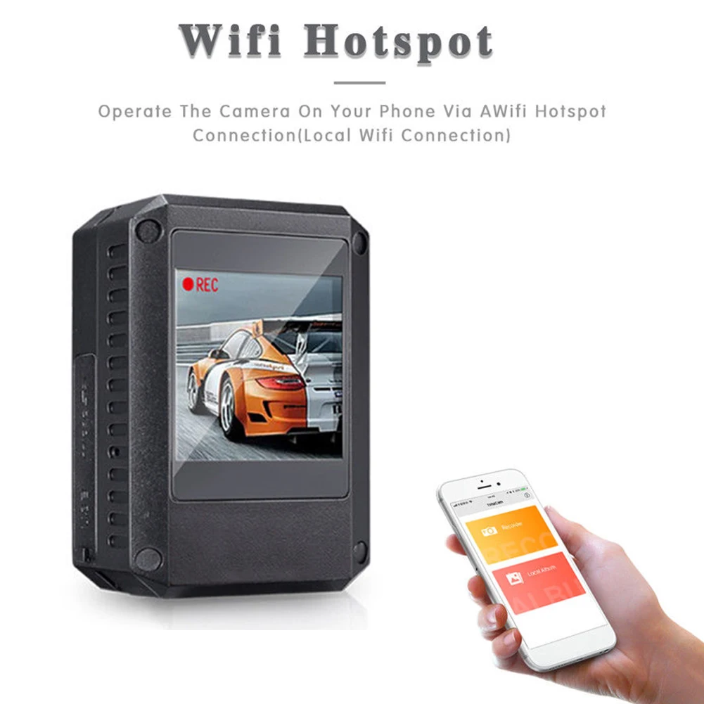  Worn WIFI Portable Wireless Mini Phone APP Motion Detection HD 1080P Pocket Police Body Camera Nigh