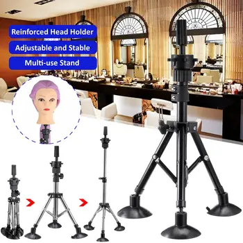 

Adjustable Tripod Headform Mannequin Head wig stand Prosthesis Doll Holder Brackets Model Hairdressing Training Hair Tool