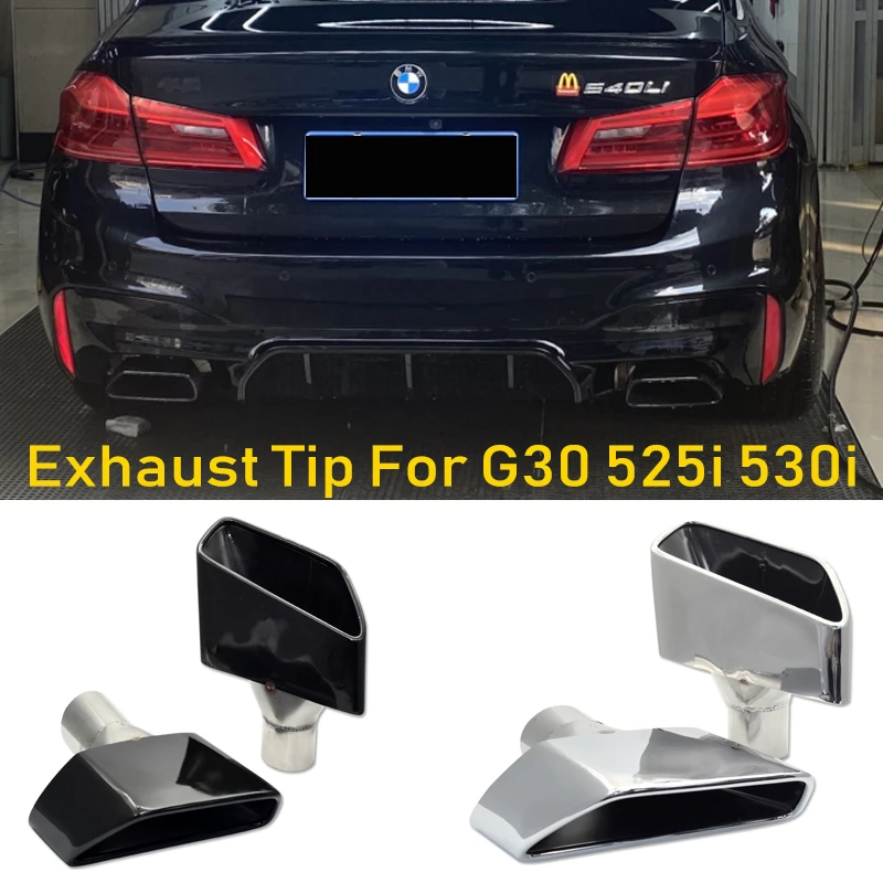 1 Pair Car Accessories 1 Pair Exhaust Tip For Bmw G30 G38 525i 530i Stainless Steel Car Exhaust Pipe Square Muffler Tip Tailpipe Mufflers Aliexpress 1 Pair Car Accessories 1 Pair Exhaust Tip For Bmw G30 G38 525i 530i Stainless Steel Car Exhaust Pipe Square Muffler Tip Tailpipe Mufflers Aliexpress