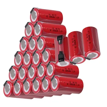 

24 pieces SC batteries 1500mah 1.2v subc nicd battery random color