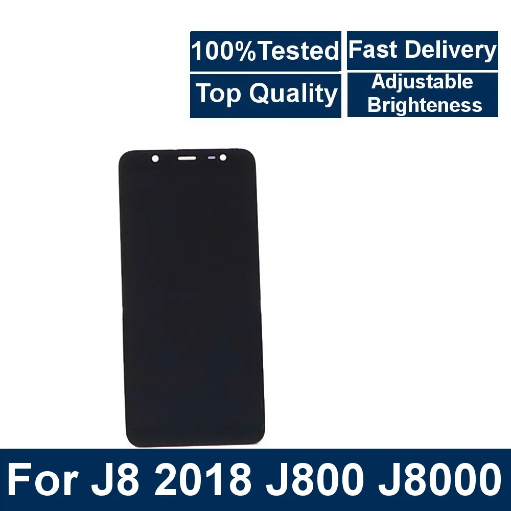 

Suitable for Samsung Galaxy J8 LCD J800 J8000 J800F Mobile phone LCD touch screen digitizer component With brightness control