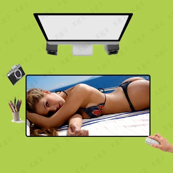 

XGZBEST Anime Charming Sexy Hip Beauty Games Large Non-slip Mouse Pad Computer XXL Lock Edge Padmouse Keyboard Desktop Mat