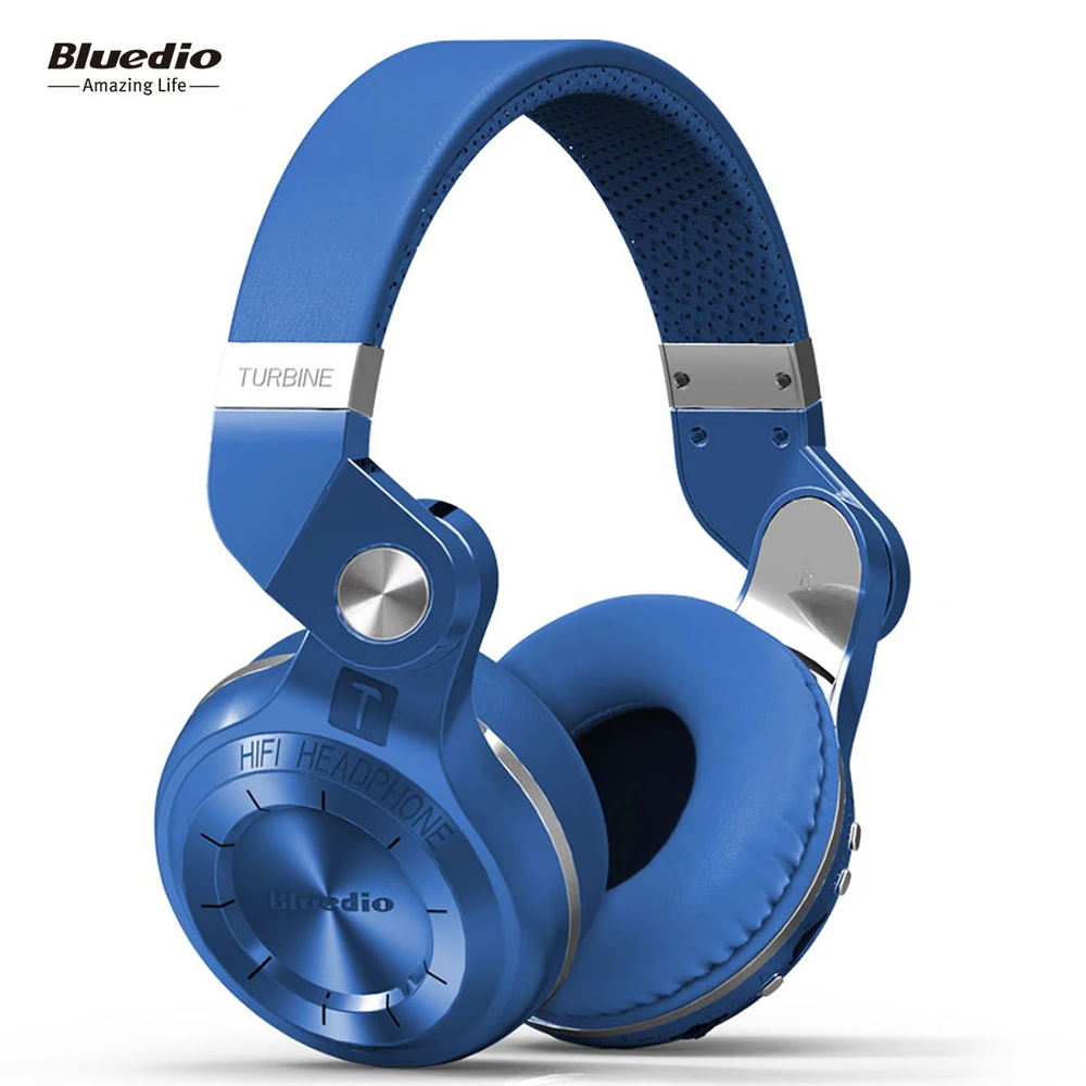 Беспроводная Bluetooth-гарнитура Bluedio T2Plus с микрофоном FM-радио и SD-картой |