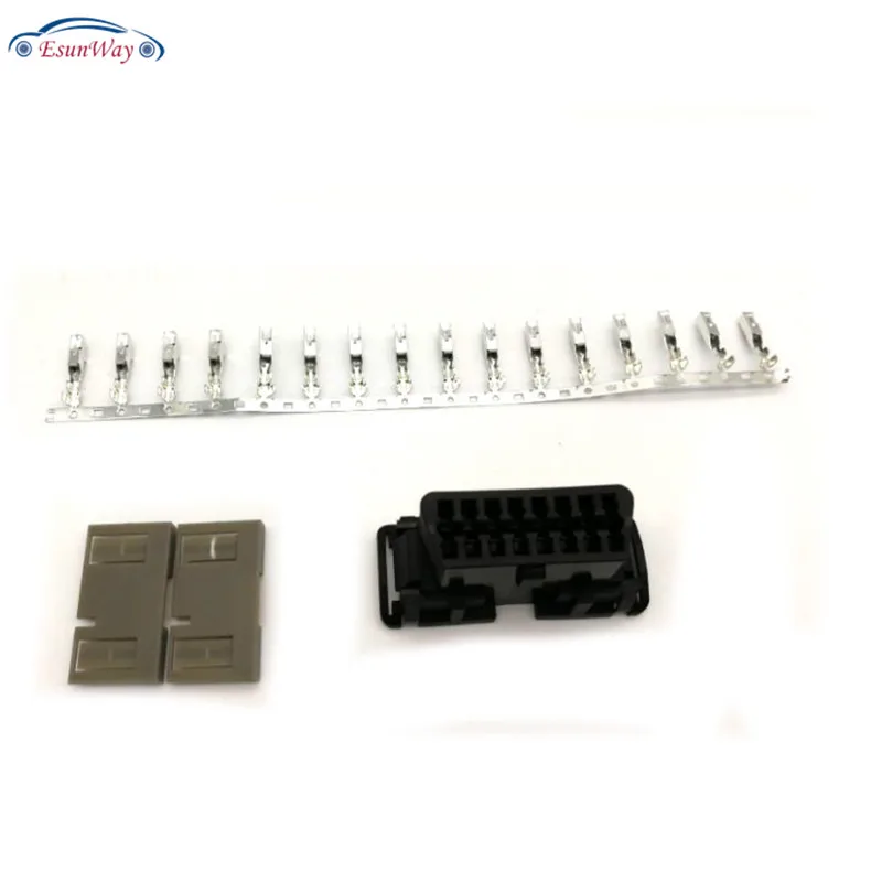 Бесплатная доставка! 16 контактный obd2 разъем OBD 2 женский угловой гнездо для