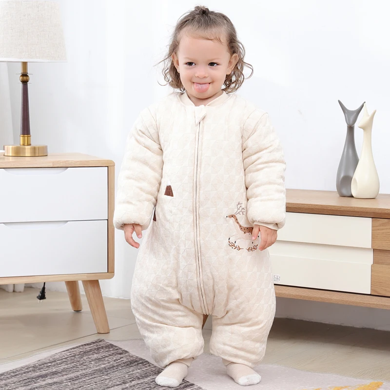 

Baby Sleeping Bag Cotton Warm Winter Toddler Stroller Sleepsack Kids Autumn Sleep Gown Cartoon Girls Bed Blanket Swaddle