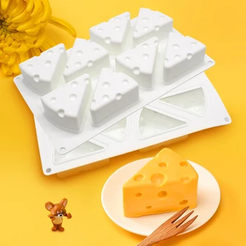 

Cheese Shaped Cake Mold For Baking Dessert Cheesecake Mousse Silicone 3D Mould Siliconoe Moule Pan Pastry Tools Decoration Tools