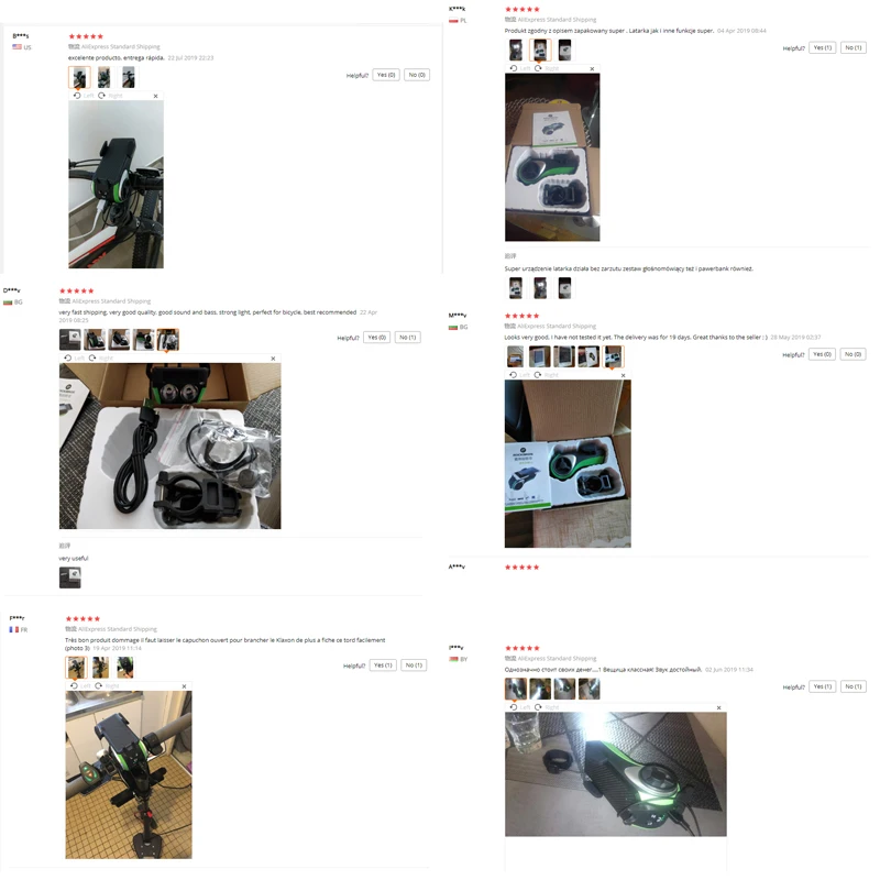 ROCKBROS Bike Bicycle Light Waterproof Phone Holder Bike Headlight Bluetooth Bell Speaker Bikeplayer USB Rechargeable Power Bank