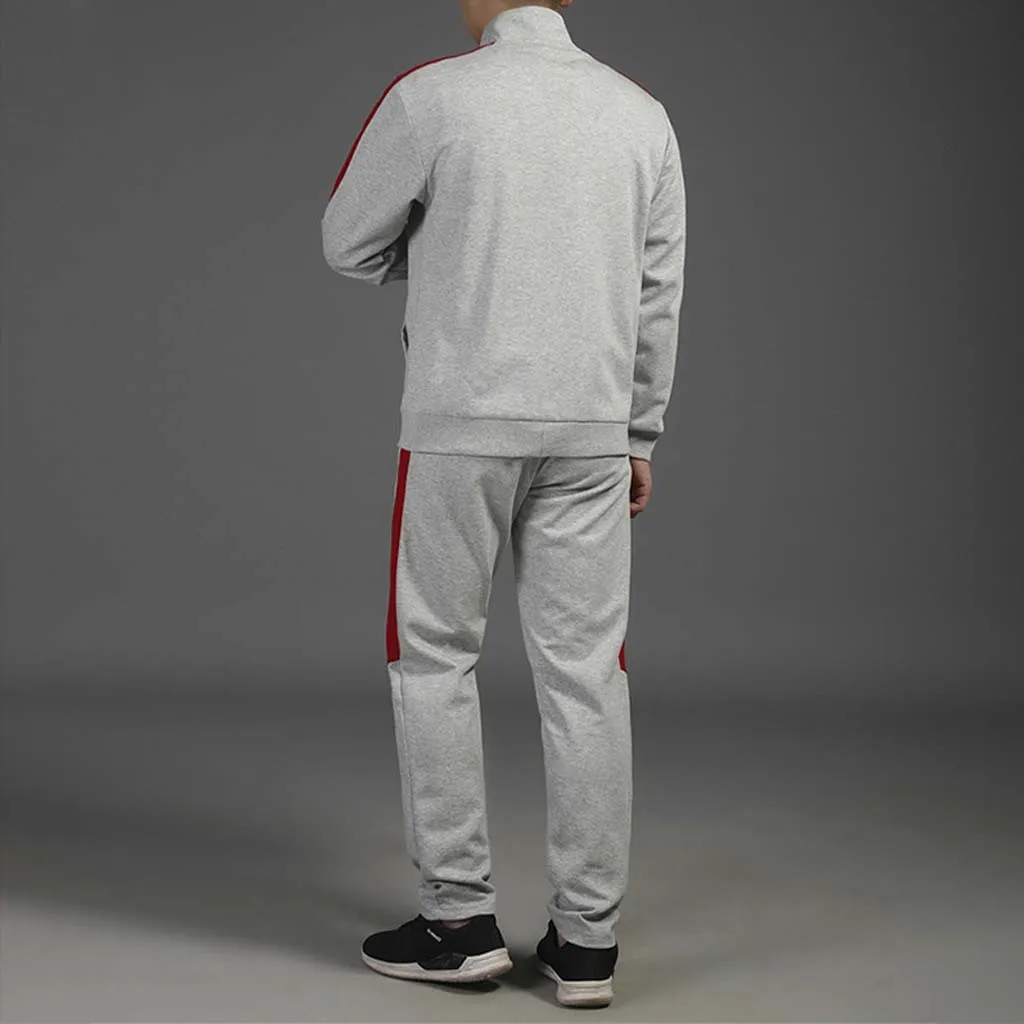mens slim fit tracksuit set