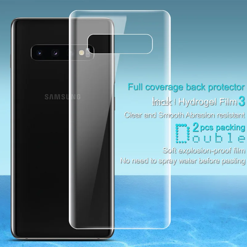 Imak 2 шт прозрачная Гидрогелевая пленка для Samsung Galaxy S10 Plus 3D полная Защита экрана + |
