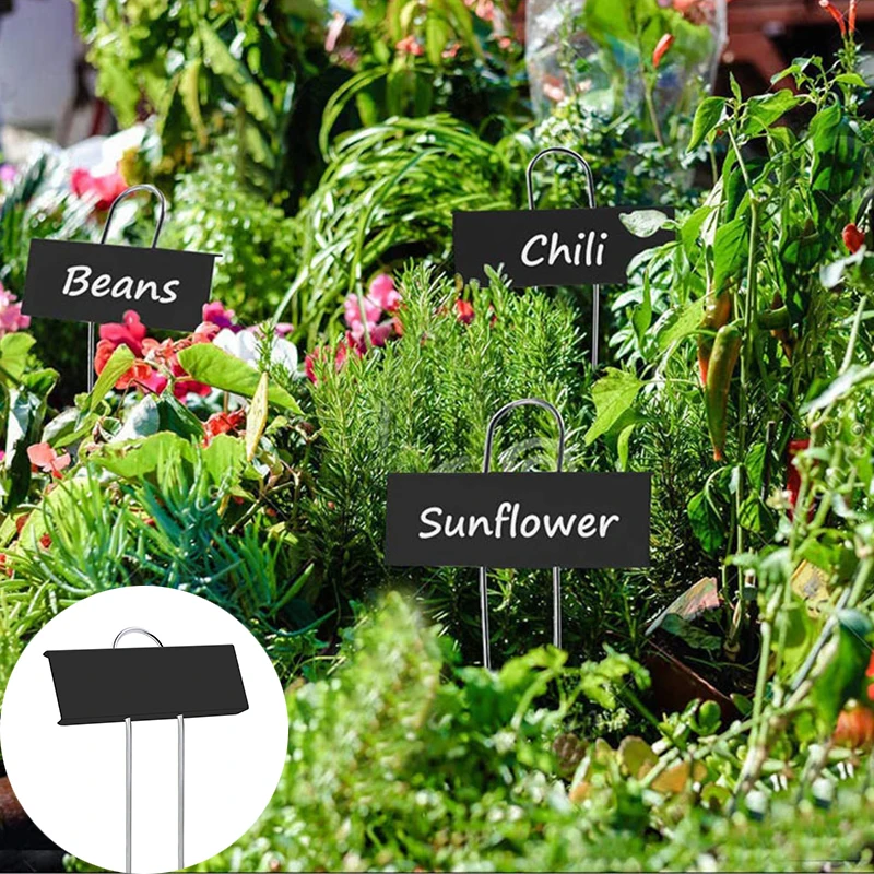 Insertion Label Home Garden 10inches Greenhouse Large Faced Angled Practical Nursery Tag Yard Reusable Plants Marker Metal Plant Markers Aliexpress