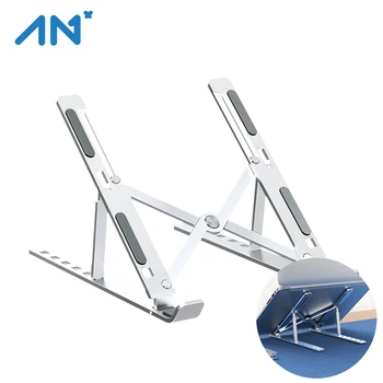 

Laptop Stand Alloy Lapdesk Non-slip Cooling Bracket Adjustable Notebook Support Foldable Portable Laptop Holder Monitor Stand