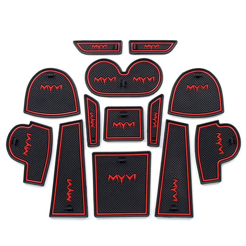 

For Perodua Myvi 2018 MYVI Gate slot Mats Non-slip Mat Interior Door Pad Pack of 13pcs