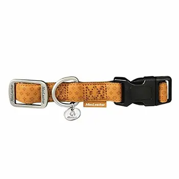 

Nayeco - Collana Mac in pelle marrone, 20 mm x 35-50 cm