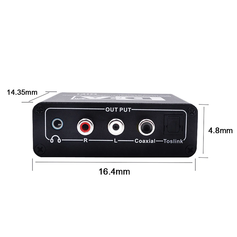 Digital Audio Amplifier 24bit 192khz for Analog Audio Converter 3 5mm Headphone Output VDX99