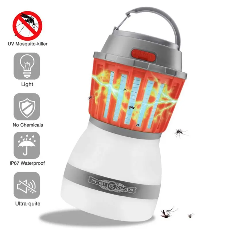 

2-In-1 LED Lamps Mosquito Killer With Waterproof Shell Electronic USB-Charge Pest Control Fly Bug Zapper Repellent