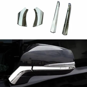 

Outside Door Rearview Mirror Strip Cover Trim Fit For TOYOTA RAV4 RAV 4 2019 2020 Accessories Exterior ABS Chrome Style