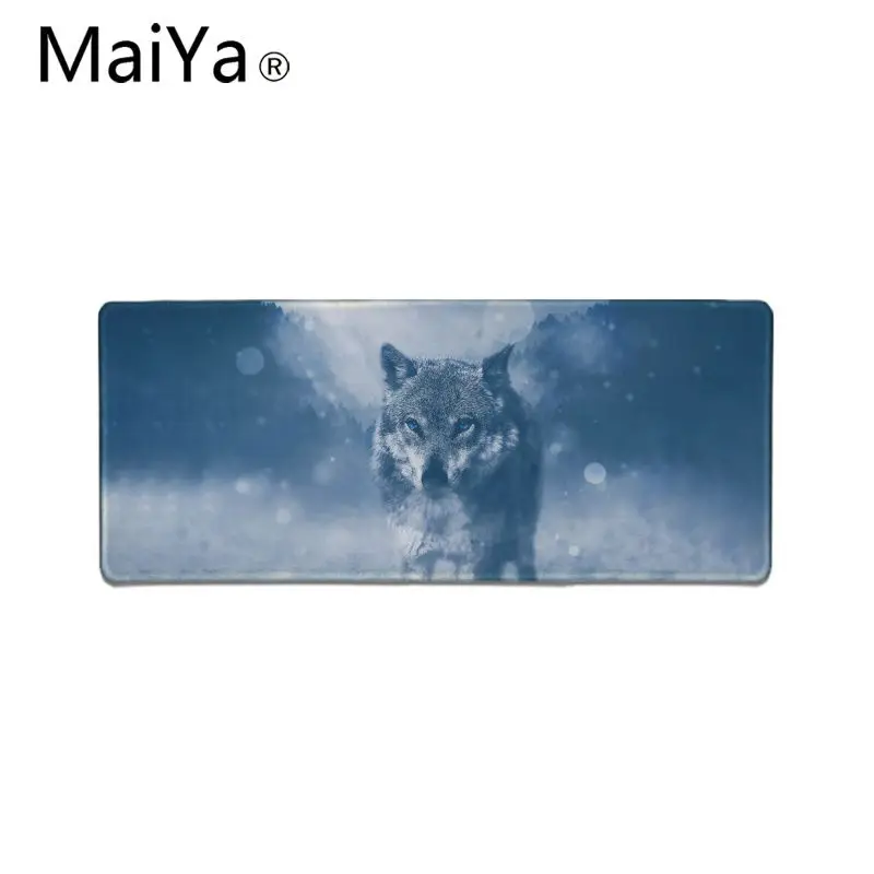 MaiYa My Favorite angry snow Wolf резиновый игровой коврик для мыши Настольный коврик большая акция большой коврик для мыши клавиатуры коврик