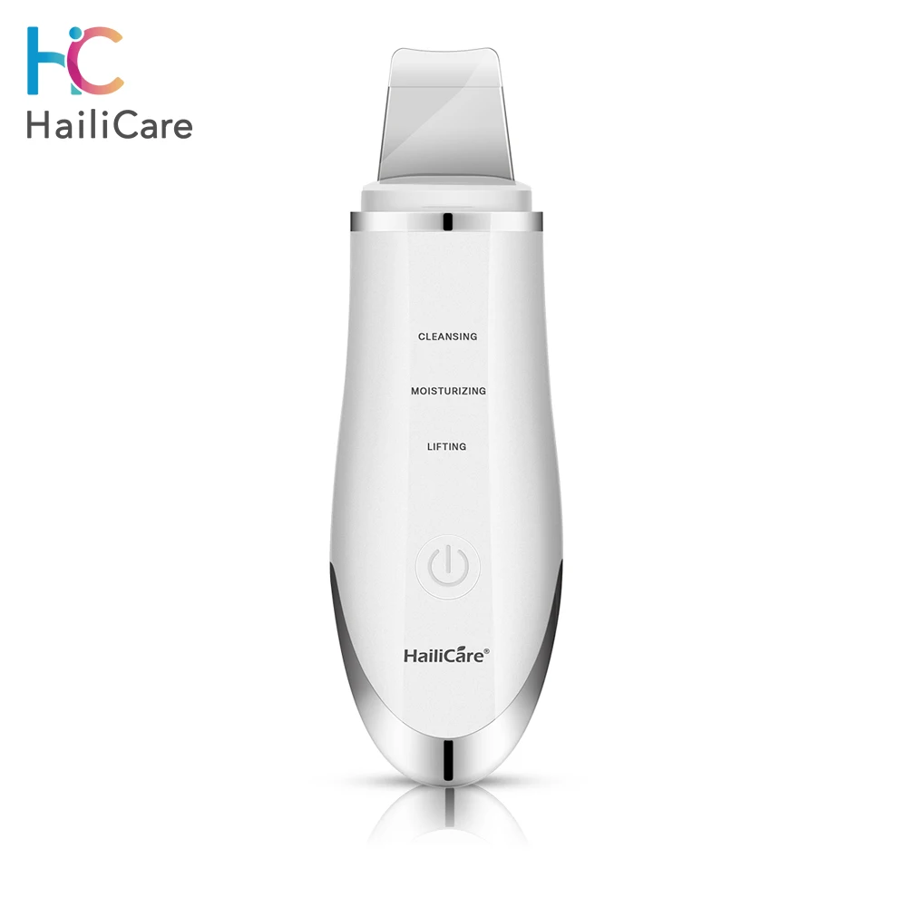 

Ultrasonic Skin Scrubber Powered Face Cleansing Machine Facial Lifting Care Massager Pore Cleaner Ultrasound Peeling Device