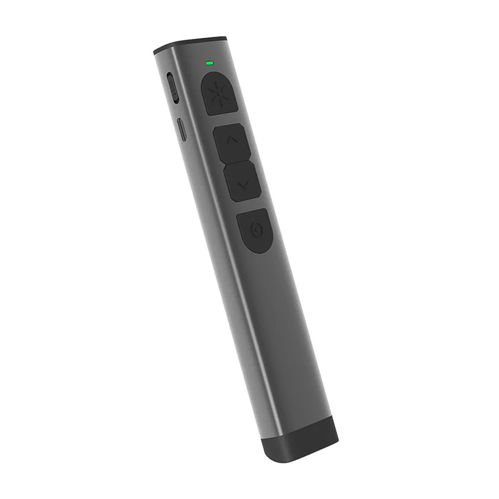 

2.4GHz Wireless USB Receiver Remote Powerpoint Presenter PPT Clicker Flip Pen Green Pointer Rechargeable Digital Remote Control