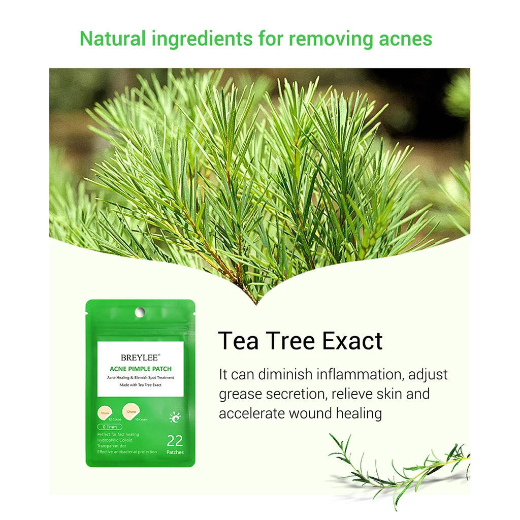 BREYLEE Face Acne Dots Hydrocolloid Spot Skin Patch Clear Zit Blemish Facial Masks Pimples Remover Tools Pimple Patch Stickers