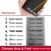 2021 New Men Wallets Name Customized Card Holder High Quality Male Purse Name Engraving PU Leather Business Men Wallets Carteria 5